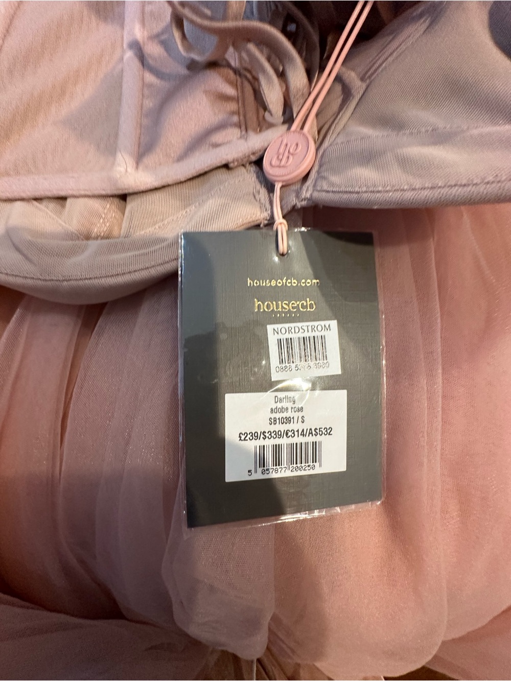 House of CB Darling French Rose Tulle Midi Dress, a strapless size small - Picture 11 of 15